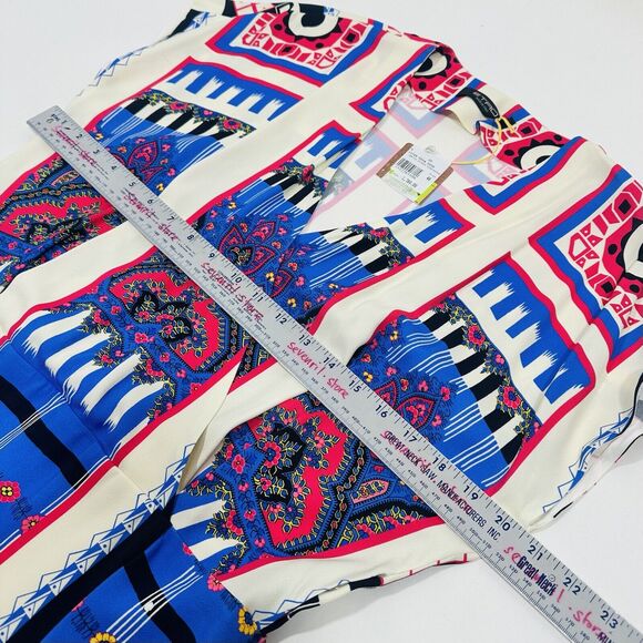 ETRO Women 48 US/12 Knee Length Dress Tribal Multi Color Print Size NWT $1,780 - Picture 9 of 13